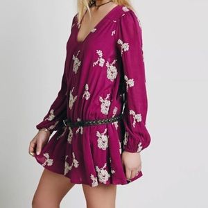 Free People Embroidered Austin Mini‎ Dress